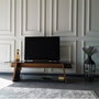 Hanah Home Soporte de TV en Nogal y Negro